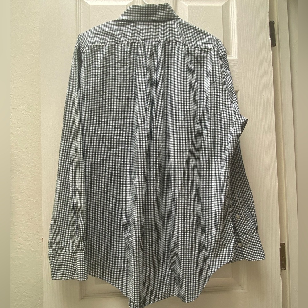 RALPH LAUREN | Cotton Button Down Classic Fit Stretch Shirt Size 16.5 34/35 - Picture 13 of 14
